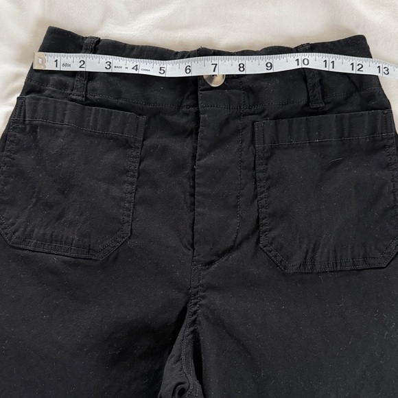 Maeve The Collette High Rise Cropped Wide Leg Pant Black 26 Anthropologie - Picture 11 of 16